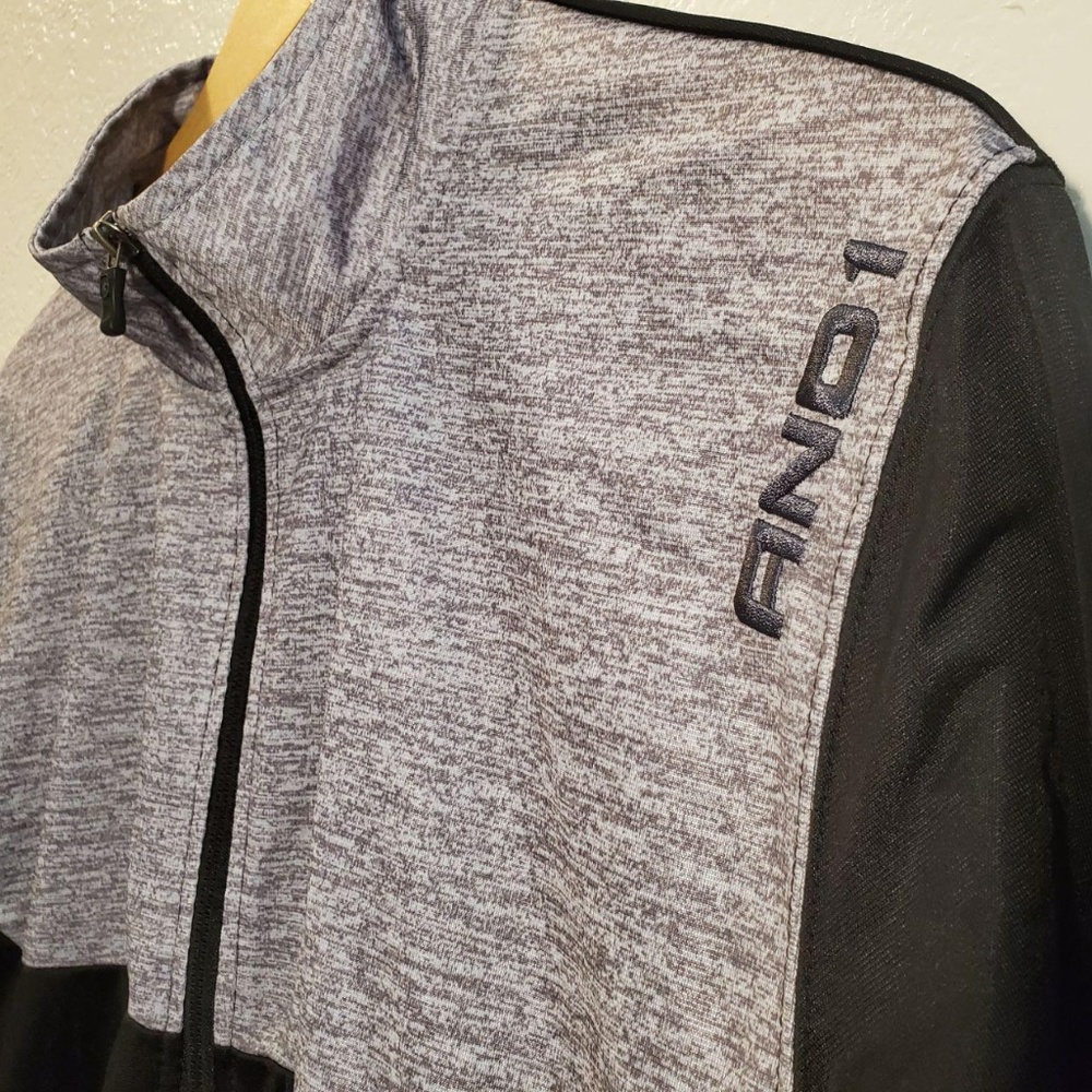 And1 Mens Full Zip Black and Gray Jacket Size XL - Picture 4 of 7